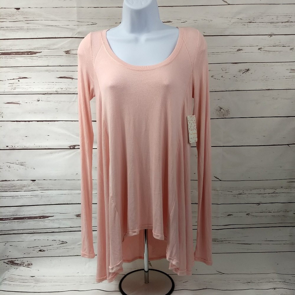 Free People NWT ($48) Medium Pink Long Sleeve